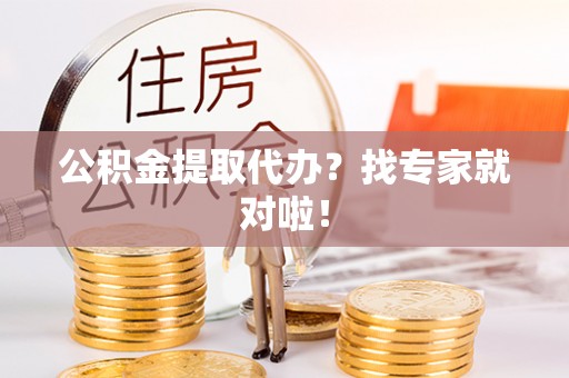 临颍公积金提取代办？找专家就对啦！